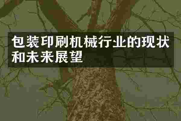 包装印刷机械行业的现状和未来展望