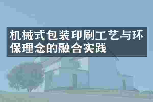 机械式包装印刷工艺与环保理念的融合实践